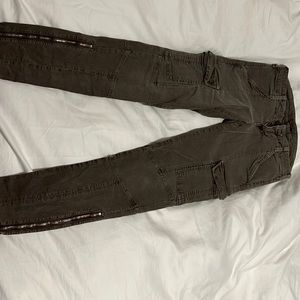 J Brand cargo skinny low rise jeans
